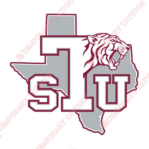 Texas Southern Tigers Customize Temporary Tattoos Stickers NO.6548